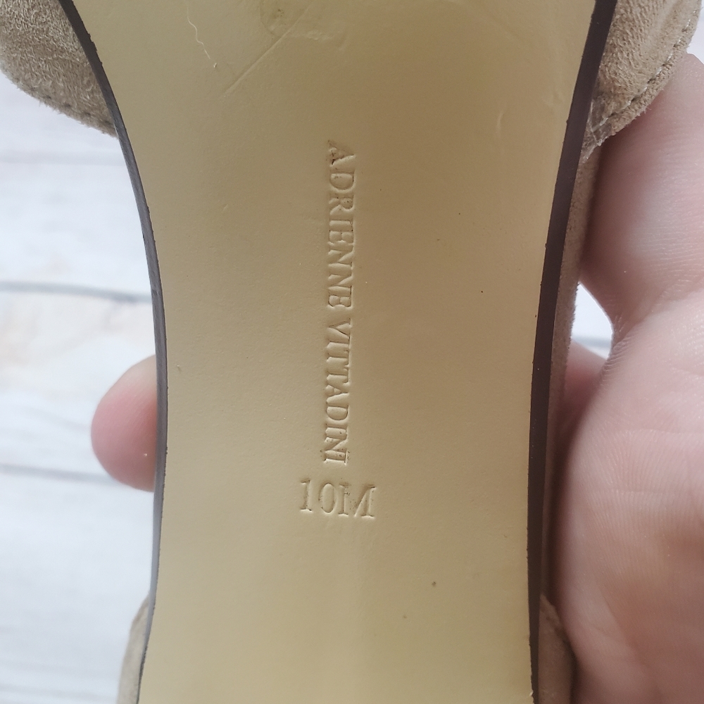 Adrienne Vittadini t strap suede heel 10 - Picture 4 of 5